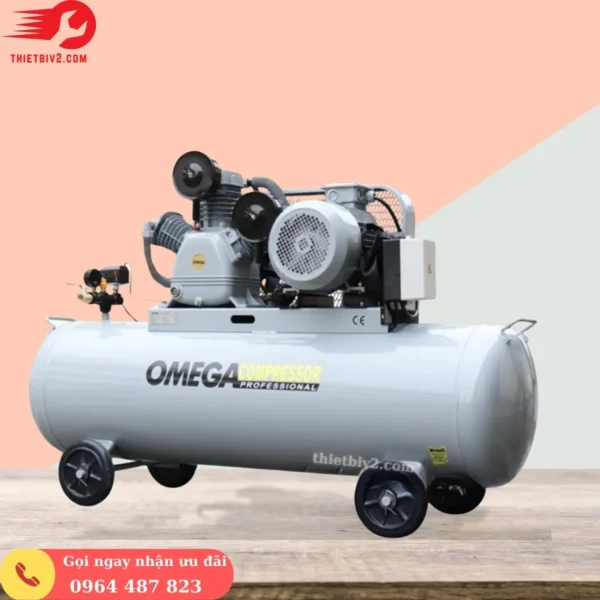 Máy Nén Khí OMEGA 75HP 300L 125Bar 2 cấp nén