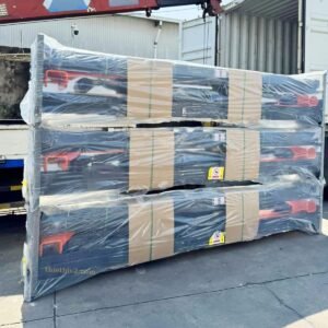 Cầu nâng 2 trụ Omega đóng gói sẵn sàng vận chuyển
