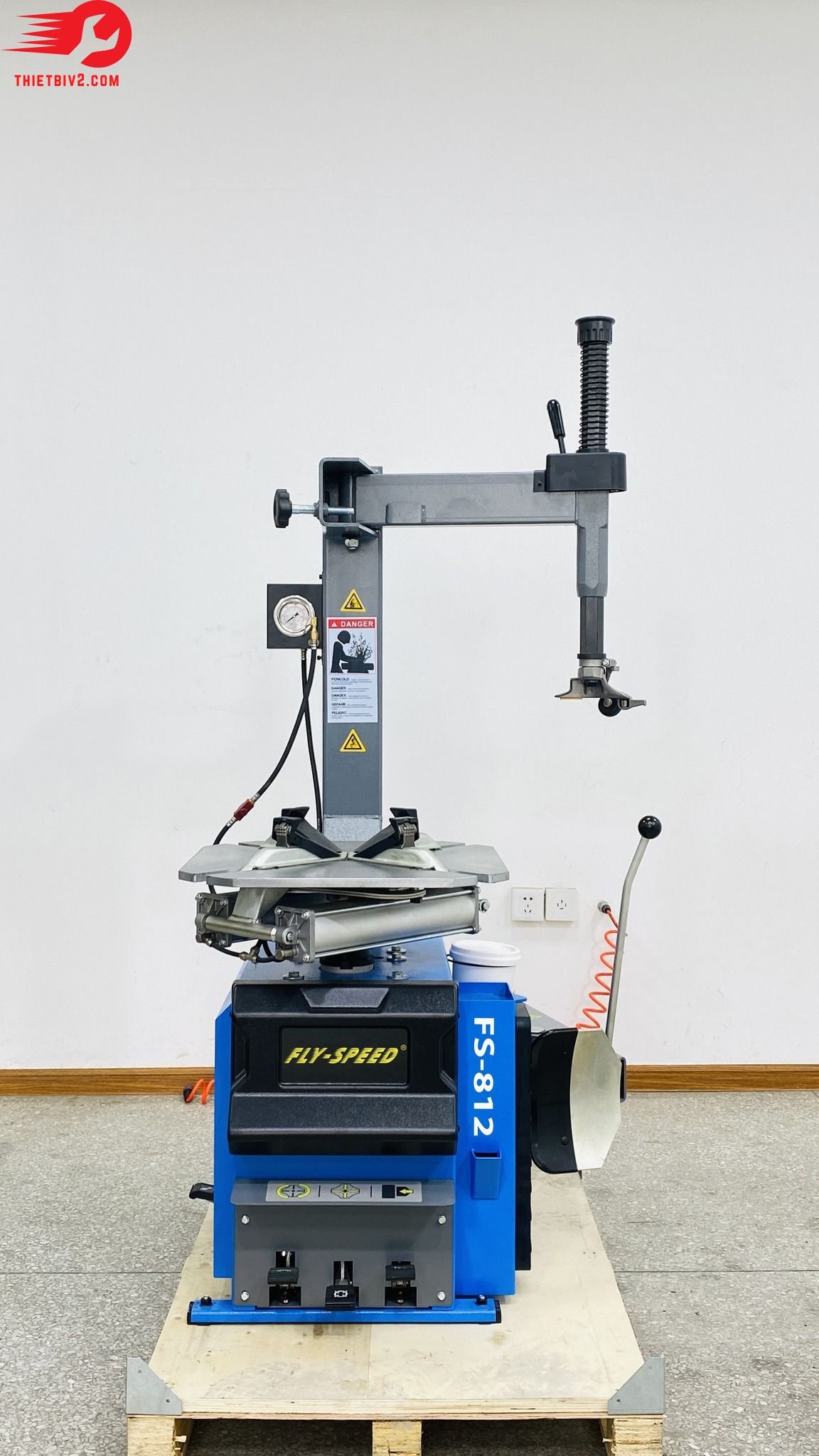MayThaoLopXeEmAi thietbiv2com Máy Tháo Lốp Xe Vỏ Xe FLY SPEED FS 812
